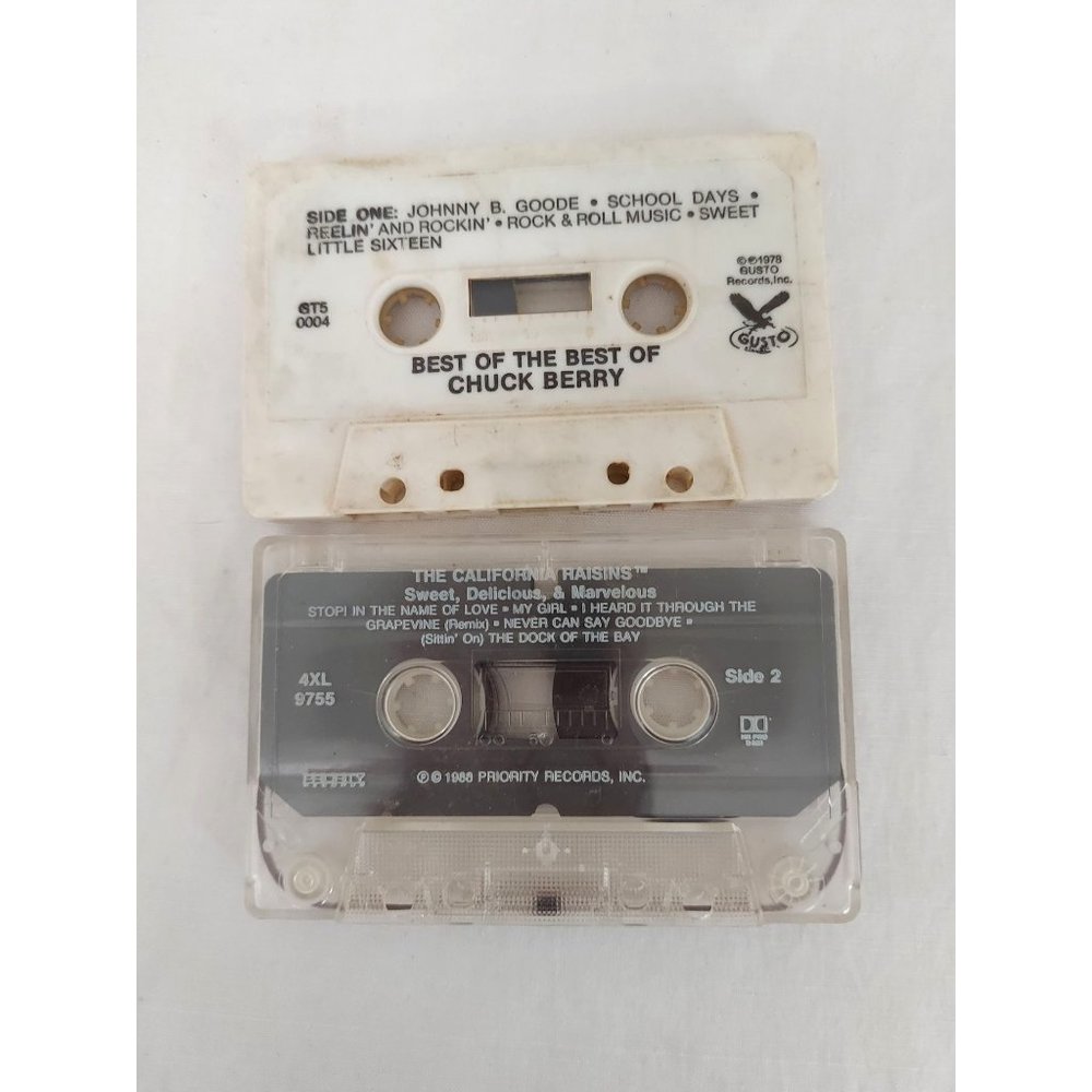 The California Raisins & Best Of The Best Of Chuck Berry Cassette Tape Lot
